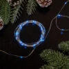 100ct Blue LED Micro Fairy Lights, 16ft Copper Wire -Beauty Wreaths Shop northlight ha93764 1 51311.1677102937