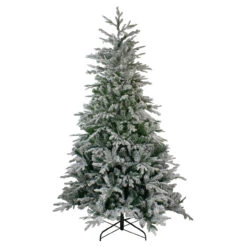 7.5' Flocked Winfield Fir Artificial Christmas Tree - Unlit -Beauty Wreaths Shop northlight hb27062 7 55573.1667572797