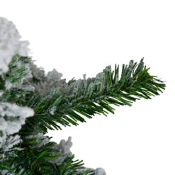 6.5' Flocked Winter Park Fir Artificial Christmas Tree - Unlit -Beauty Wreaths Shop northlight hb27123 3 53714.1667569519