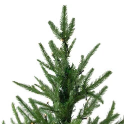 6.5' Pre-Lit Full Silverthorne Fir Artificial Christmas Tree - Warm White LED Lights -Beauty Wreaths Shop northlight hb27128 2 26653.1667487763