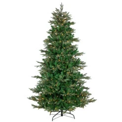 6.5' Pre-Lit Hudson Fir Artificial Christmas Tree, Warm White LED Lights