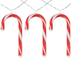 7ct Red And White Candy Cane Christmas Lights - 4.5ft Clear Wire -Beauty Wreaths Shop northlight hc90642 sample 1 48853.1682459870
