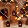 10 Count B/O LED Warm White Plaid House Christmas Lights - 4.75' Clear Wire -Beauty Wreaths Shop northlight hc90653 1 sample 09679.1667535643