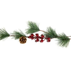 6.5' Pre-Lit Pine And Berry Artificial Christmas Garland, Warm White LED Lights -Beauty Wreaths Shop northlight hc94495 3 22591.1667530954
