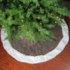 47" Brown And White Paillette Sequins Round Christmas Tree Skirt -Beauty Wreaths Shop northlight hm14700 49875.1667578196