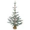 4' Snow Covered Frosted Pine Artificial Christmas Tree With Jute Base – Unlit -Beauty Wreaths Shop northlight hn89325 03490.1667569551