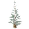 5' Snow Covered Slim Pine Artificial Christmas Tree With Jute Base– Unlit -Beauty Wreaths Shop northlight hn89326 18099.1667658082