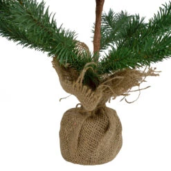 2' Ponderosa Pine Artificial Christmas Tree Jute Base Decoration – Unlit -Beauty Wreaths Shop northlight hn91121 3 74199.1667533503