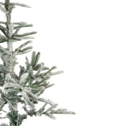 7.5' Slim Flocked Nordmann Fir Artificial Christmas Tree - Unlit -Beauty Wreaths Shop northlight j00089 3 07717.1667580515
