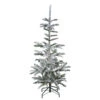 6.5' Green Slim Flocked Nordmann Fir Artificial Christmas Tree - Unlit -Beauty Wreaths Shop northlight j00090 98914.1667643229