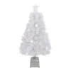 3' Pre-Lit LED Color Changing White Fiber Optic Artificial Christmas Tree -Beauty Wreaths Shop northlight j27048 00316.1683123302