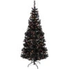6' Pre-Lit Black Artificial Tinsel Christmas Tree, Clear Lights -Beauty Wreaths Shop northlight j92324 1 39765.1667657098