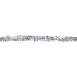 50' X 2.5" Silver Christmas Foil Tinsel Garland - Unlit -Beauty Wreaths Shop northlight k00361 2 56807.1667033048