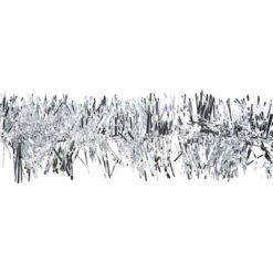 50' X 2.5" Silver Christmas Foil Tinsel Garland - Unlit -Beauty Wreaths Shop northlight k00361 3 55963.1667033047