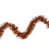 50' Orange And Black Halloween Tinsel Garland - Unlit 2 50' Orange And Black Halloween Tinsel Garland - Unlit -Beauty Wreaths Shop northlight k28315 43899.1667623068