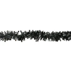 Wide Cut Black Halloween Tinsel Garland - 50 Feet, Unlit 6 Wide Cut Black Halloween Tinsel Garland - 50 Feet, Unlit -Beauty Wreaths Shop northlight k28316 1 62583.1667622914