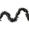 Wide Cut Black Halloween Tinsel Garland - 50 Feet, Unlit -Beauty Wreaths Shop northlight k28316 74478.1667622914
