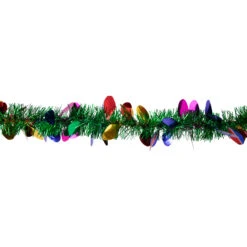 50' X 2" Green And Multi-Color Christmas Light Bulb Wrapped Tinsel Garland - Unlit -Beauty Wreaths Shop northlight k94055 2 38664.1667643796