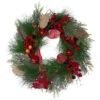 Autumn Harvest Pine, Berry And Pomegranate Wreath, 24 Inch, Unlit -Beauty Wreaths Shop northlight kji20x6888 updated 28581.1667662298