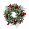 Flocked Mixed Pine With Ornaments And Berries Artificial Christmas Wreath, 24-Inch, Unlit 1 Flocked Mixed Pine With Ornaments And Berries Artificial Christmas Wreath, 24-Inch, Unlit -Beauty Wreaths Shop northlight kji28187 18055.1667487619