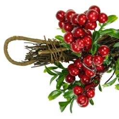 6' Glittered Artificial Boxwood, Pine Cone And Red Berry Christmas Garland- Unlit -Beauty Wreaths Shop northlight kjir5093gl 2 49022.1667660010