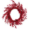 Red And Burgundy Berry Artificial Christmas Wreath, 22-Inch Unlit -Beauty Wreaths Shop northlight kjit4911hd 01 57246.1682009707