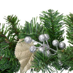 6' X 10" Poinsettia And Pine Cone Artificial Christmas Garland - Unlit -Beauty Wreaths Shop northlight kjix7204gl 1 78916.1667660014