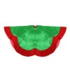 60" Metallic Green And Red Trim Scalloped Edge Christmas Tree Skirt -Beauty Wreaths Shop northlight l00052 86512.1667533586