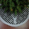 48" Black And White Plaid Reindeer Christmas Tree Skirt -Beauty Wreaths Shop northlight l15306 53637.1667573491
