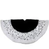 48" Black And White Glittered Polka Dot Christmas Tree Skirt With Faux Fur Trim -Beauty Wreaths Shop northlight l33828 1 71248.1667655711