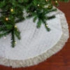 48" Beige And Ivory Contemporary Christmas Tree Skirt -Beauty Wreaths Shop northlight l85456 1 95647.1667533938