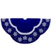 48-Inch Velvet Royal Blue And White Snowflake Christmas Tree Skirt -Beauty Wreaths Shop northlight l87984 1 sample 66342.1667530465