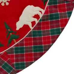 48-Inch Red And Green Velvet Plaid Christmas Tree Skirt -Beauty Wreaths Shop northlight l88009 2 sample 73665.1667570097