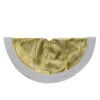 20-Inch Gold And White Metallic Snowflake Print Mini Christmas Tree Skirt -Beauty Wreaths Shop northlight l88047 1 sample 77237.1667658087