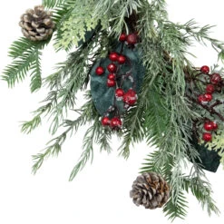 Mixed Foliage And Iced Berries Artificial Christmas Wreath, 26-Inch, Unlit -Beauty Wreaths Shop northlight ll89741 3 28454.1667531227