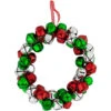 Red, Green, And Silver Jingle Bell Christmas Wreath, 9-Inch, Unlit 1 Red, Green, And Silver Jingle Bell Christmas Wreath, 9-Inch, Unlit -Beauty Wreaths Shop northlight ll89757 1new 57429.1681146871