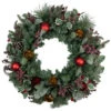 Frosted Long Needle Pine And Ornaments Artificial Christmas Wreath, 32-Inch -Beauty Wreaths Shop northlight ll89768 1updated 25367.1667553559