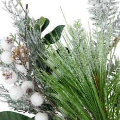 Black And White Plaid Winter Greenery Artificial Christmas Wreath, 18-Inch, Unlit -Beauty Wreaths Shop northlight ll94317 3 69001.1680184574