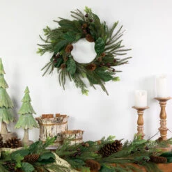 Mixed Foliage With Berries Artificial Christmas Wreath, 20-Inch, Unlit 9 Mixed Foliage With Berries Artificial Christmas Wreath, 20-Inch, Unlit -Beauty Wreaths Shop northlight ll94318 styled 40093.1686339710