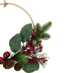 Red And Green Foliage, Pinecones And Berries Artificial Christmas, 17-Inch, Unlit -Beauty Wreaths Shop northlight ll94320 2 92275.1680184578