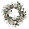 Sage Green And White Artificial Christmas Wreath, 24-Inch, Unlit -Beauty Wreaths Shop northlight ll94326 1 36704.1671629455