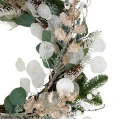 Sage Green And White Artificial Christmas Wreath, 24-Inch, Unlit -Beauty Wreaths Shop northlight ll94326 2 41224.1671629457