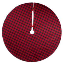 48" Red And Black Buffalo Plaid Christmas Tree Skirt -Beauty Wreaths Shop northlight lt90732 2 updated 15173.1667576858