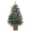 4' Pre-Lit Frosted Mixed Berry Pine Artificial Christmas Tree In Pot - Clear Lights -Beauty Wreaths Shop northlight lt91581 1 updated 16082.1667533856