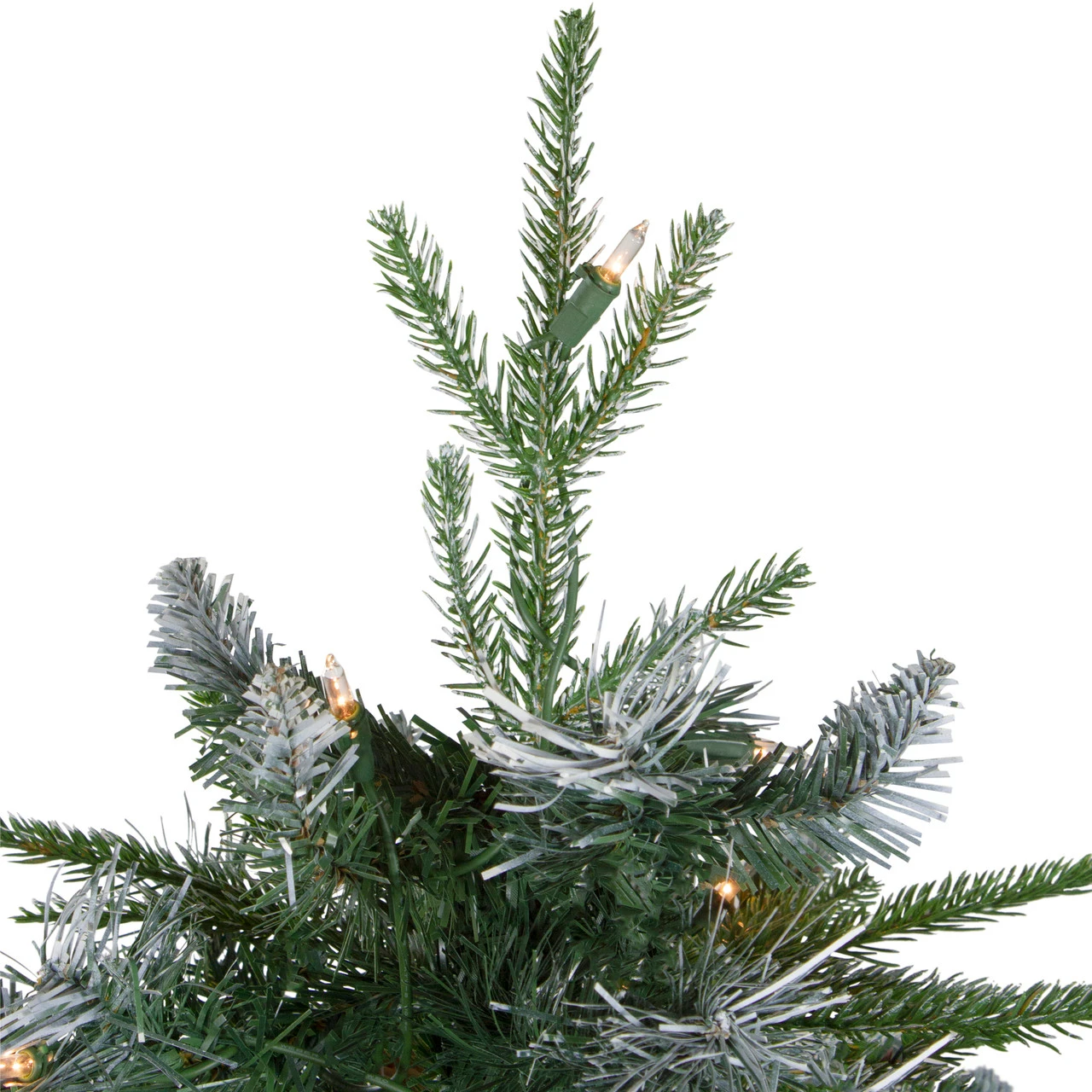 4' Pre-Lit Frosted Mixed Berry Pine Artificial Christmas Tree In Pot - Clear Lights 6 4' Pre-Lit Frosted Mixed Berry Pine Artificial Christmas Tree In Pot - Clear Lights - Image 4