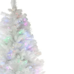 7.5' Pre-Lit Medium Iridescent Pine Artificial Christmas Tree - Multi-Color LED Lights -Beauty Wreaths Shop northlight m35616 2 56359.1667643295