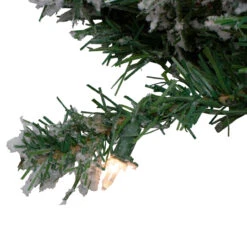 Pre-Lit Flocked Victoria Pine Artificial Christmas Wreath - 30-Inch, Clear Lights -Beauty Wreaths Shop northlight m84201 1 41868.1667641280