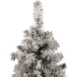 3' Pre-Lit Heavily Flocked Medium Pine Artificial Christmas Tree - Warm White LED Lights -Beauty Wreaths Shop northlight m84223 3 updated20copy 23077.1667657518