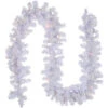 9' X 10" Pre-lit White Iridescent Mixed Pine Artificial Christmas Garland - Clear Lights -Beauty Wreaths Shop northlight m88641 1 37849.1667681662