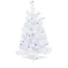 2' Pre-lit White Iridescent Pine Artificial Christmas Tree - Blue Lights -Beauty Wreaths Shop northlight m88669 1new 55831.1669994966